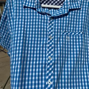Original Penguin Heritage Slim Fit Blue Plaid Men's Shirt XL